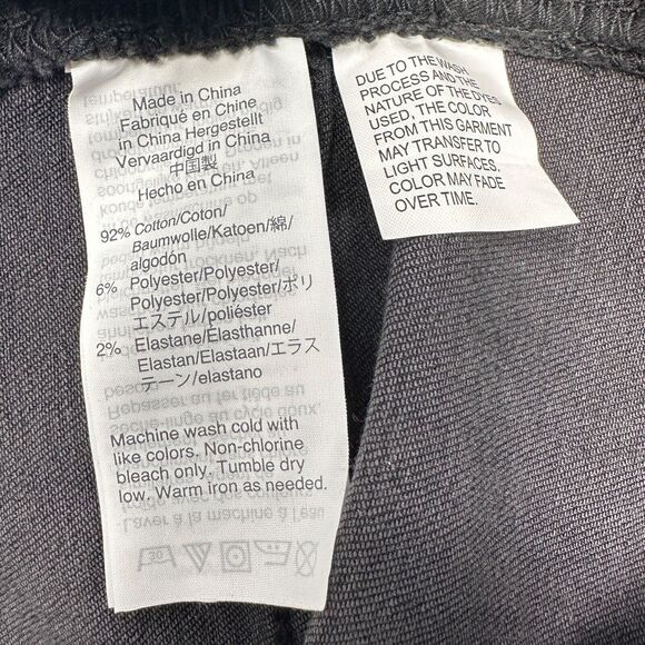 Madewell Jeans Women's 36 Black 9' High Rise Skinny Stretch Raw Hem Fit‎ 44x28 - Picture 6 of 7